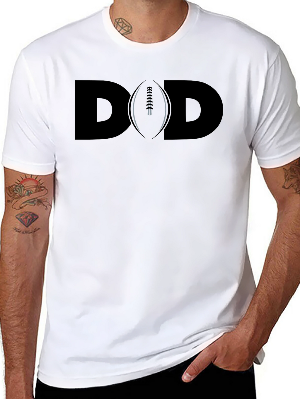 Dad Football Graphic T-Shirt