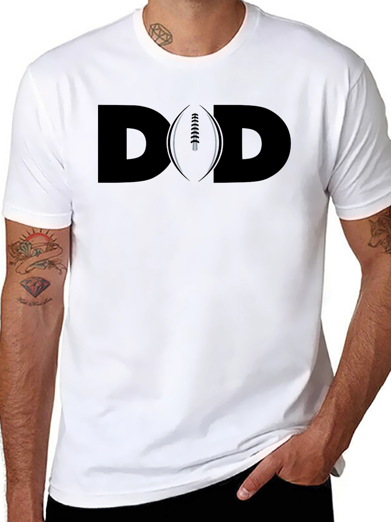 Dad Football Graphic T-Shirt