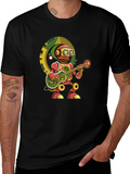 Robot Guitarist Graphic Tee