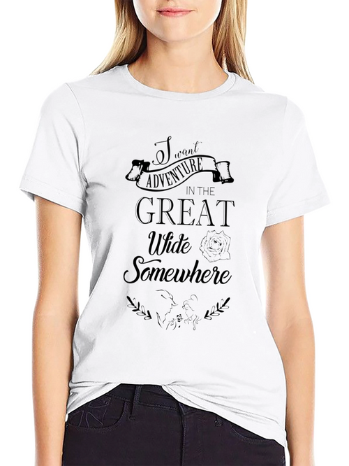 Adventure Awaits Black Graphic Tee