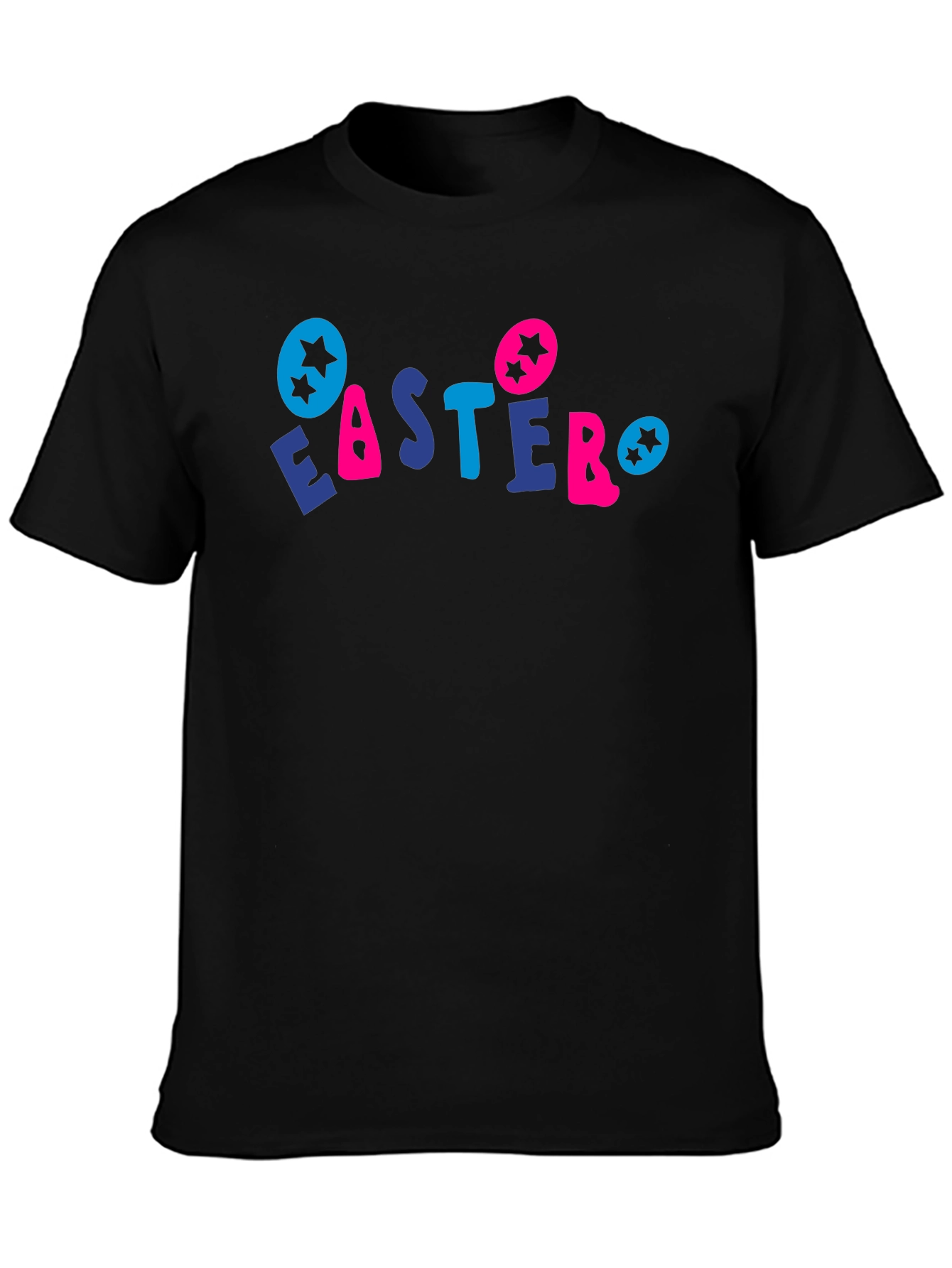 Easter Holiday Graphic Tee - Black