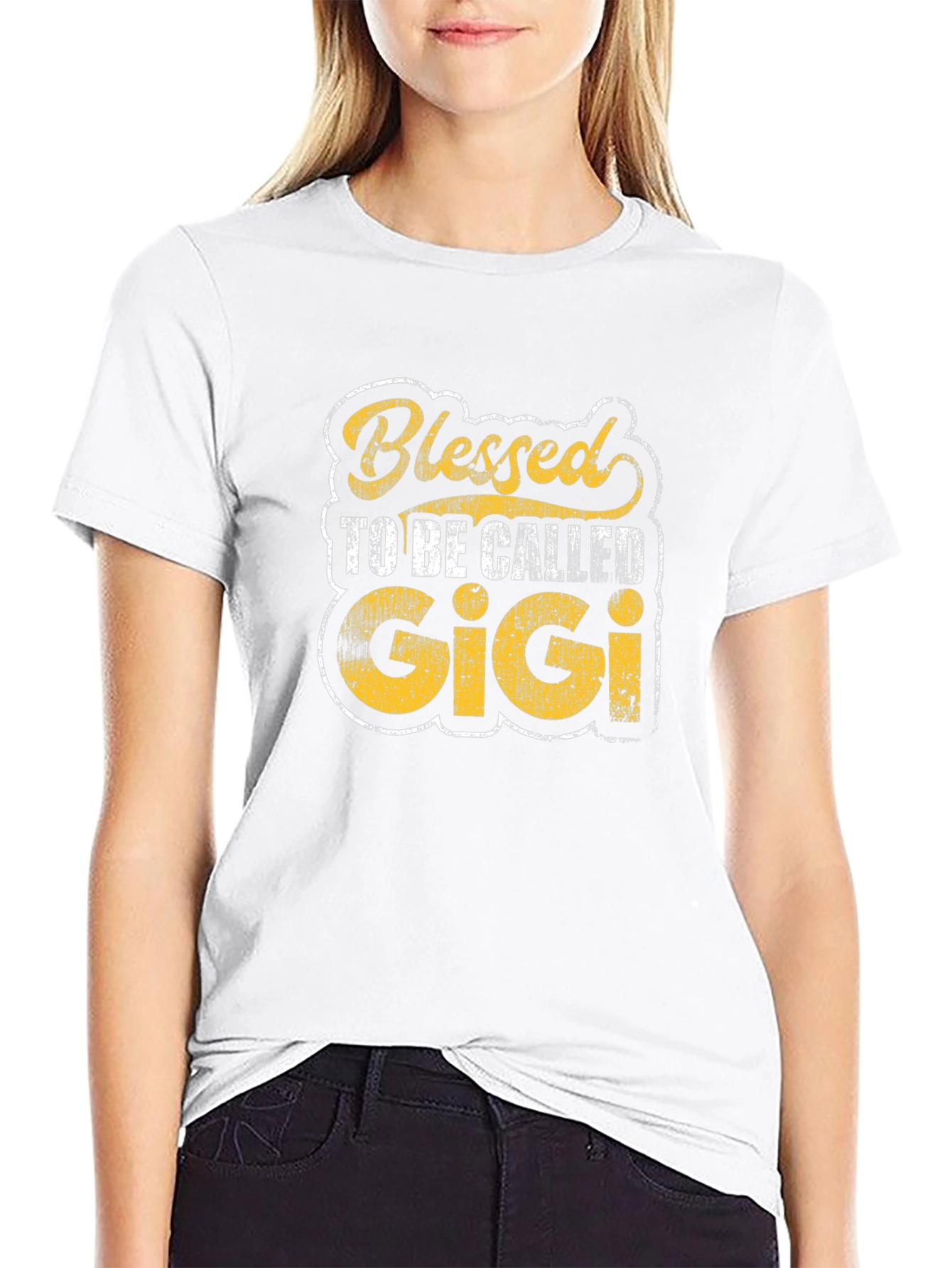 Blessed to Be Called Gigi Black T-Shirt