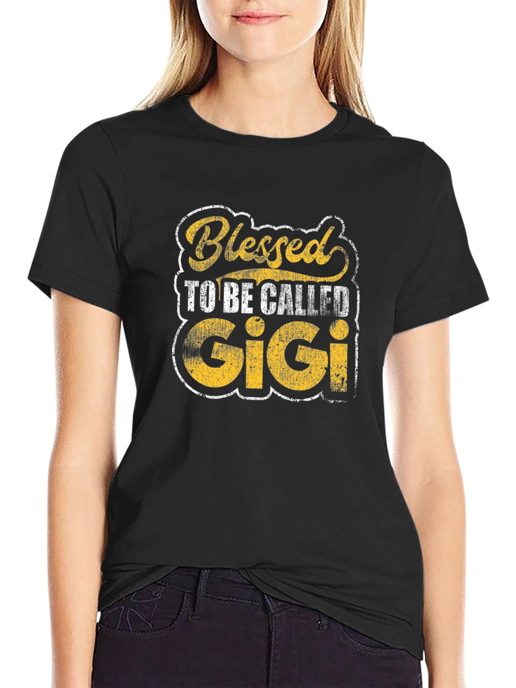 Blessed to Be Called Gigi Black T-Shirt