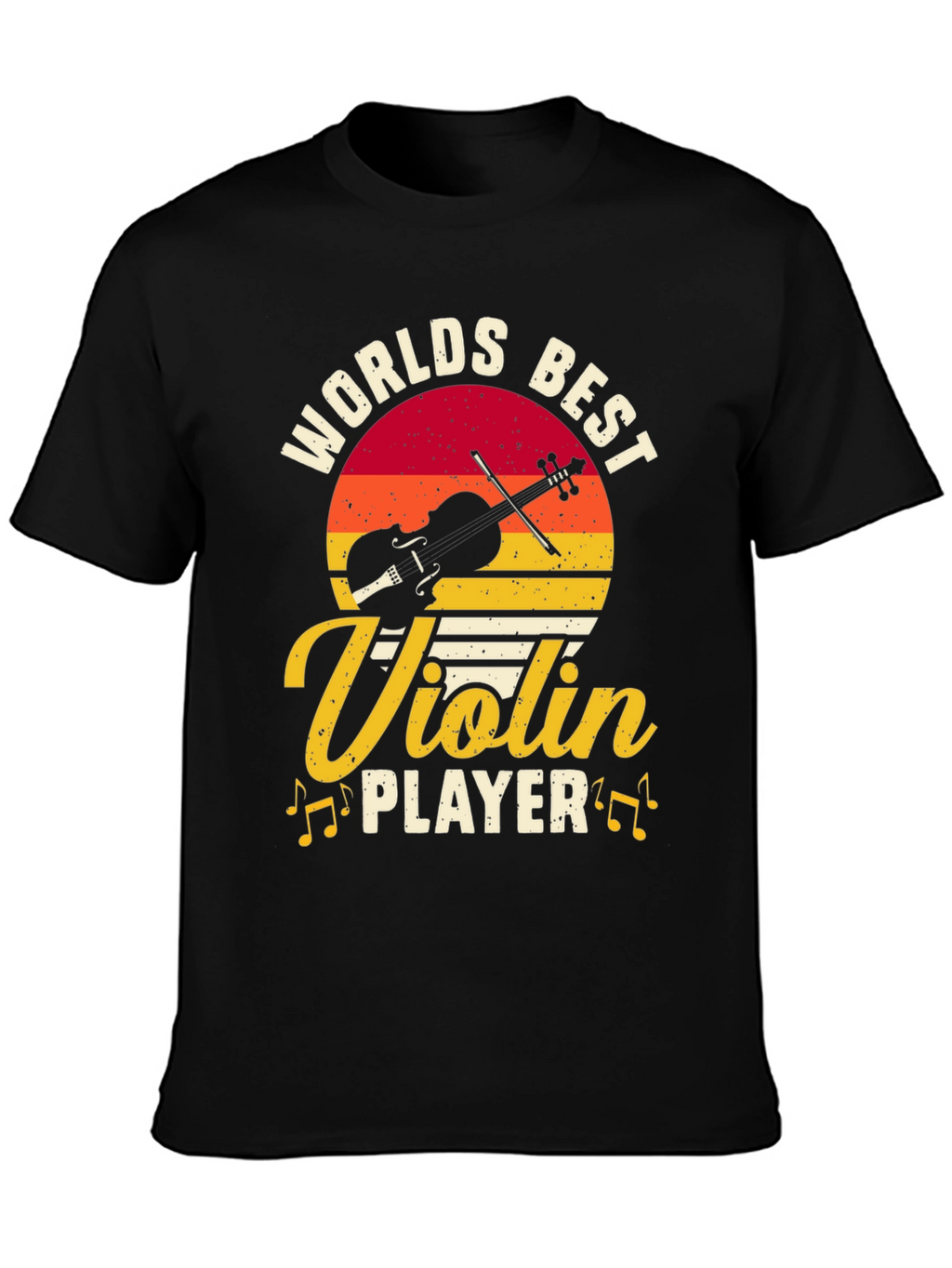Worlds Best Violin Player Graphic Tee - Black