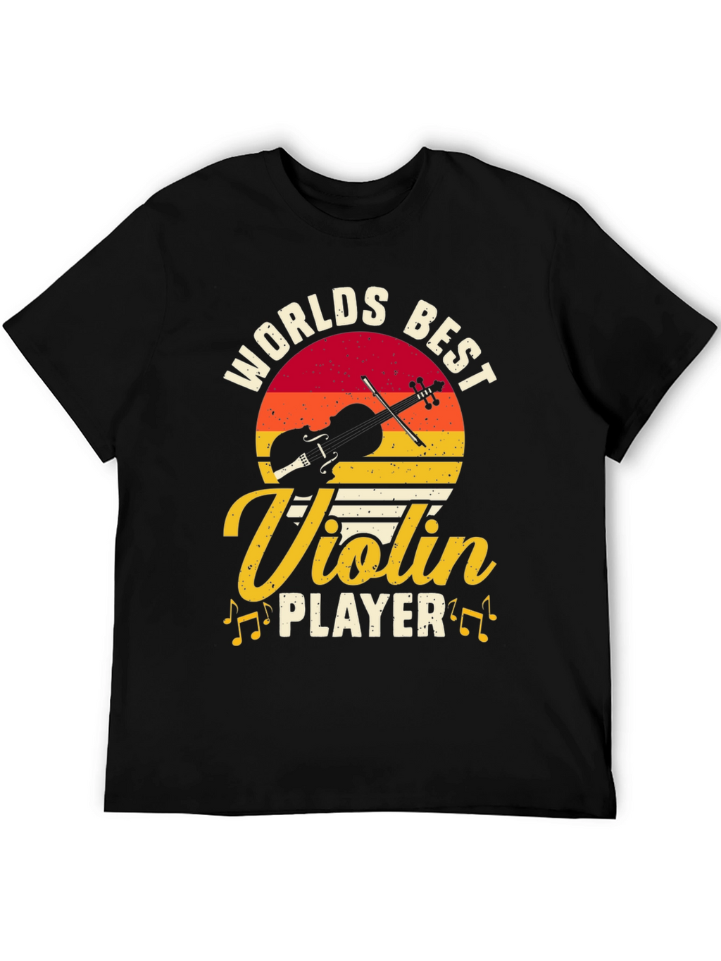 Worlds Best Violin Player Graphic Tee - Black
