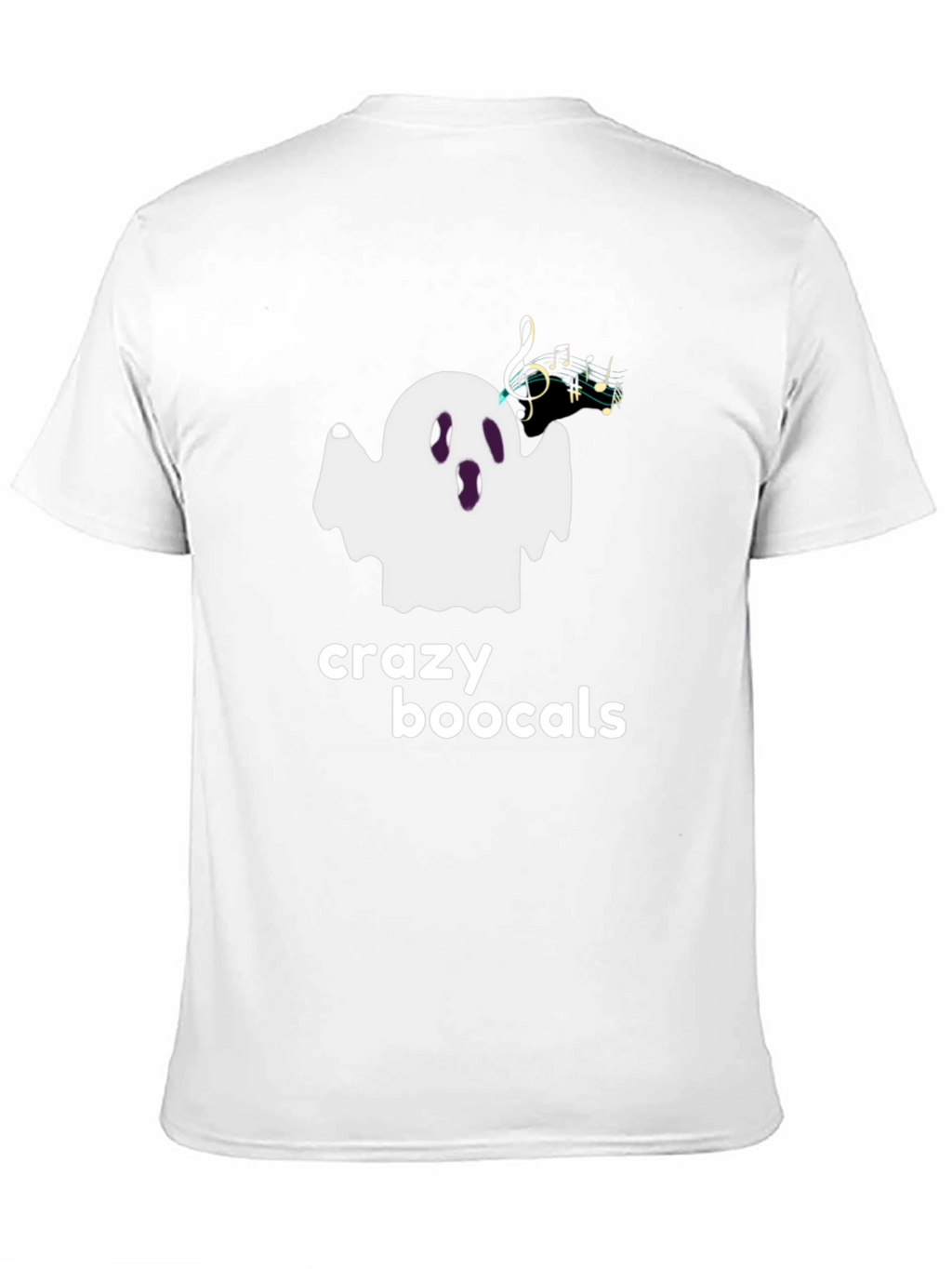 Crazy Boocals Graphic Tee - Halloween Ghost Shirt