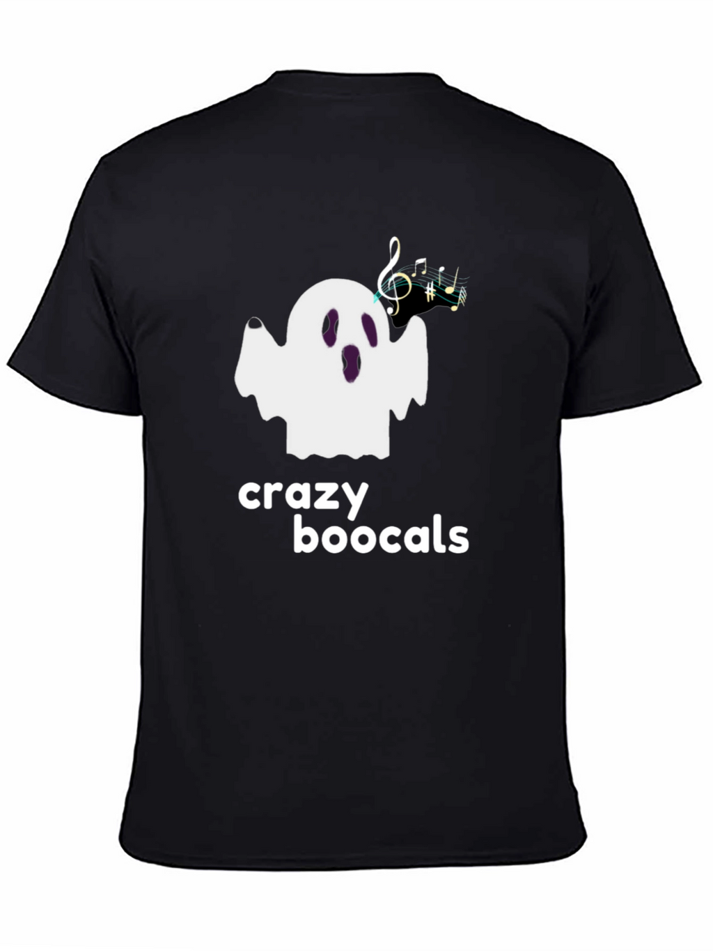 Crazy Boocals Graphic Tee - Halloween Ghost Shirt