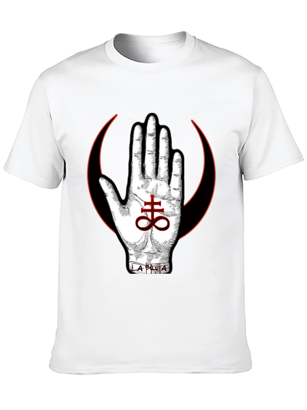 Occult Symbol T-Shirt - Hand & Leviathan Cross Design