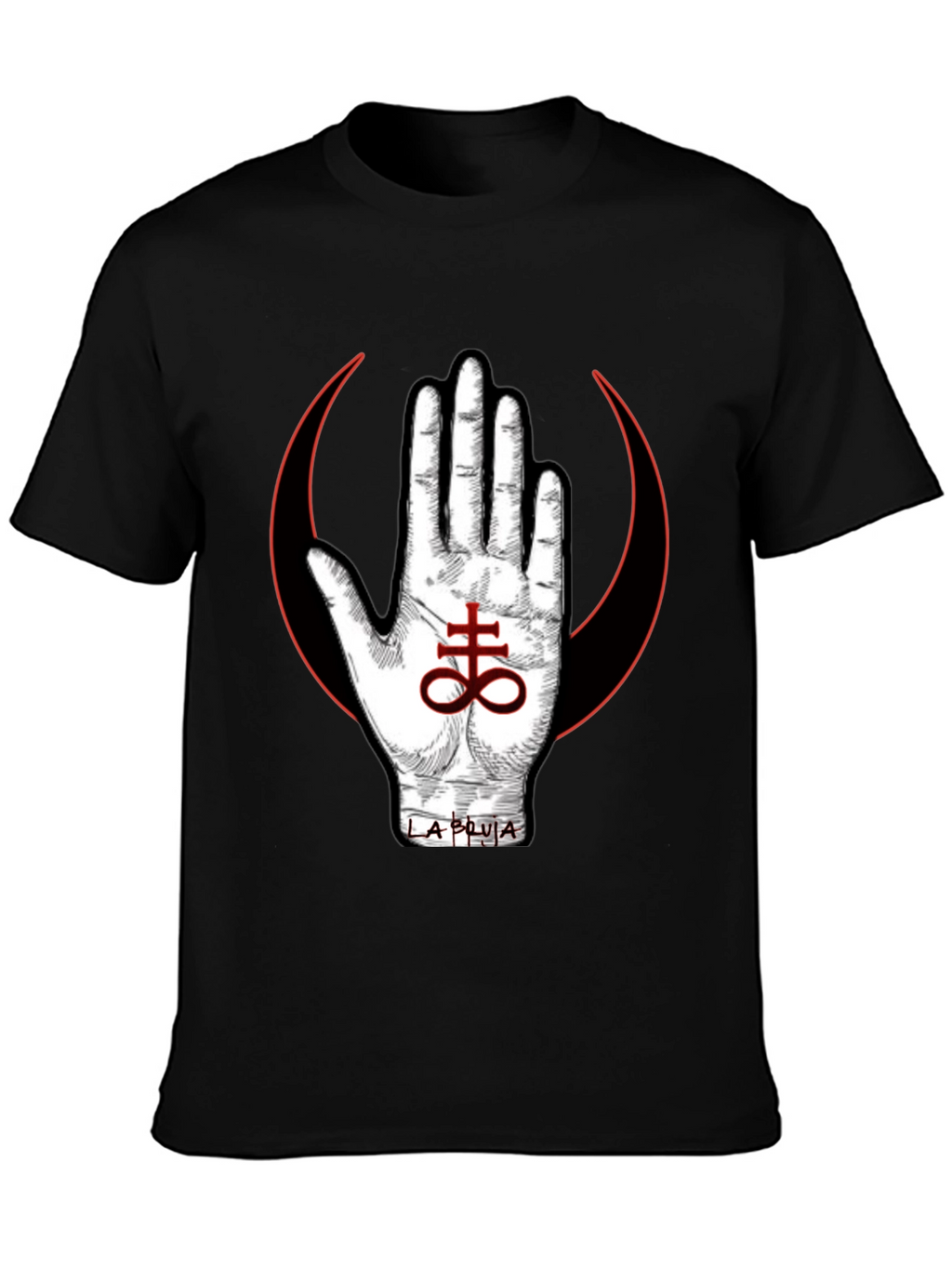 Occult Symbol T-Shirt - Hand & Leviathan Cross Design
