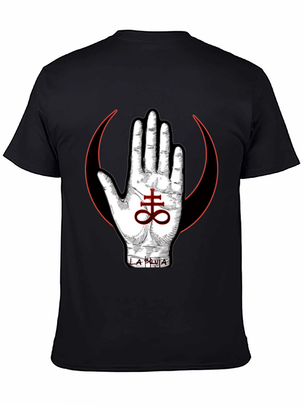 Occult Symbol T-Shirt - Hand & Leviathan Cross Design