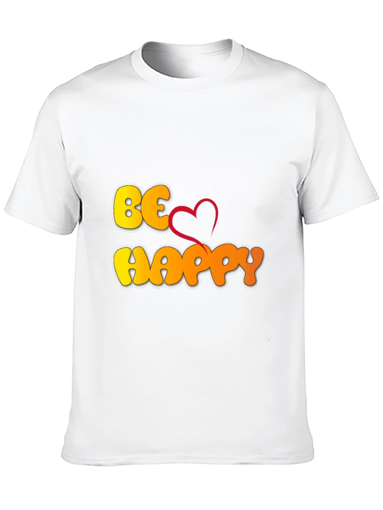 Be Happy Graphic T-Shirt - Black
