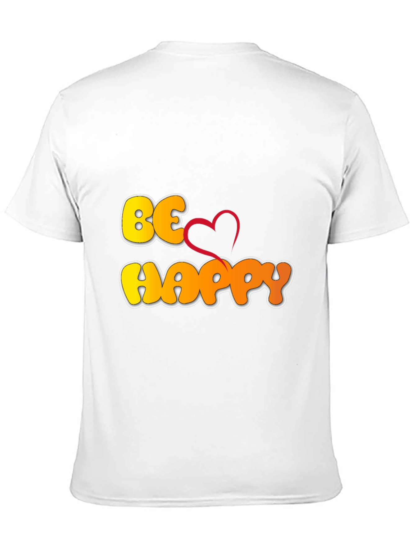 Be Happy Graphic T-Shirt - Black