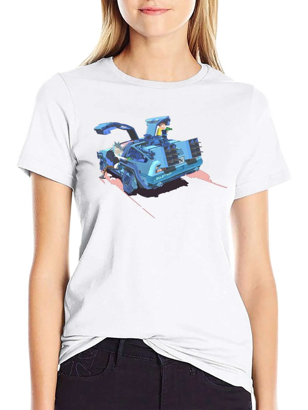Rick and Morty Car T-Shirt - Black