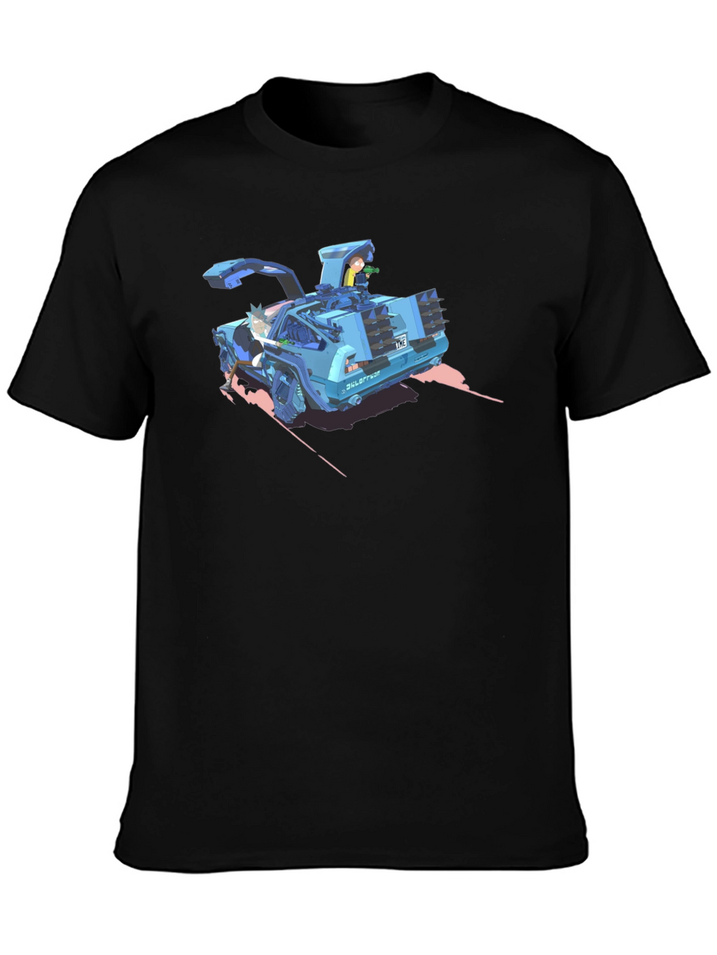 Rick and Morty Car T-Shirt - Black