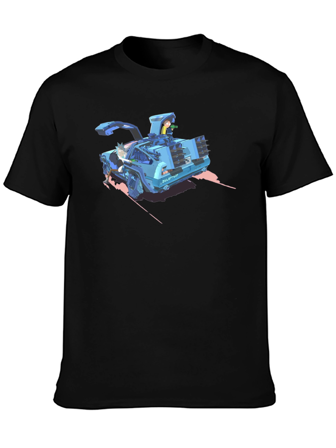 Rick and Morty Car T-Shirt - Black