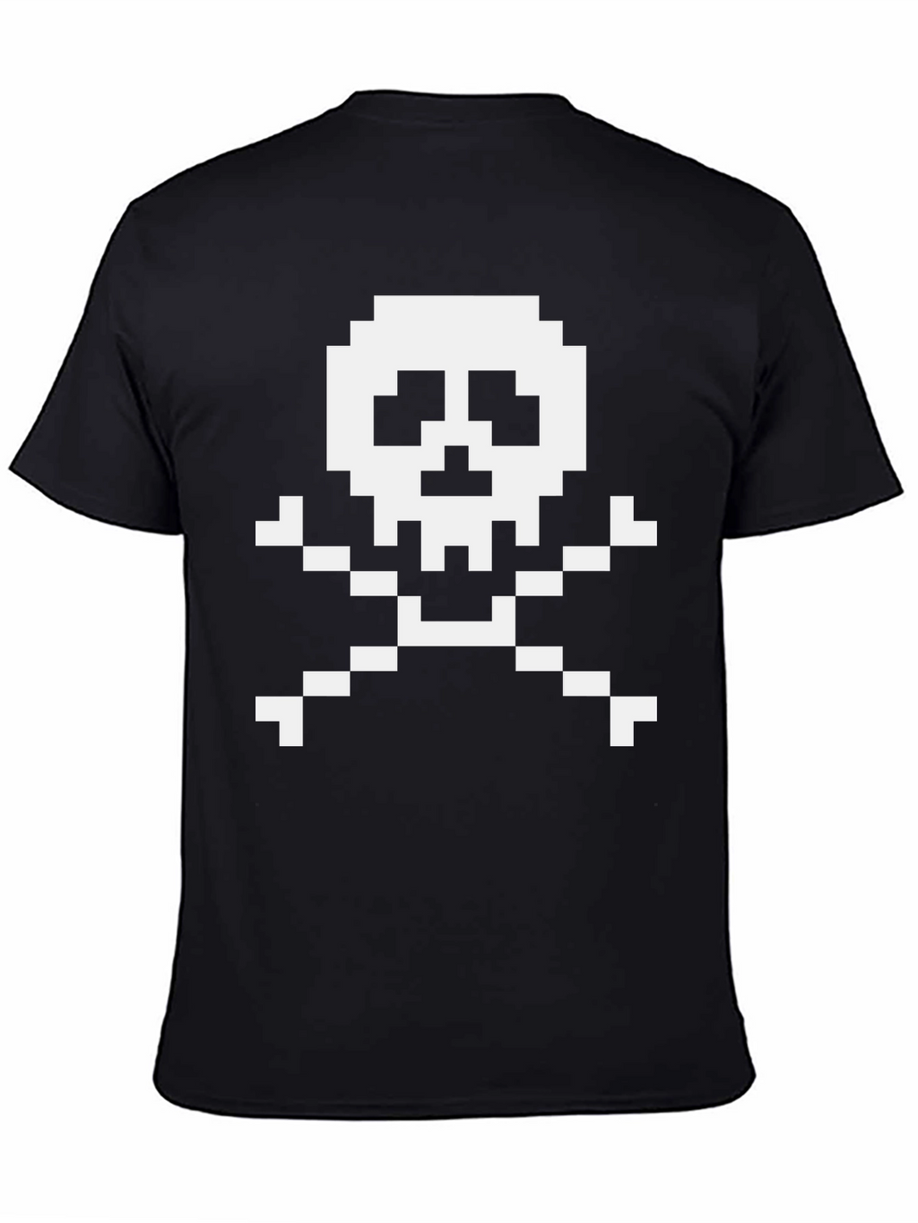 Pixel Skull & Crossbones Graphic T-Shirt