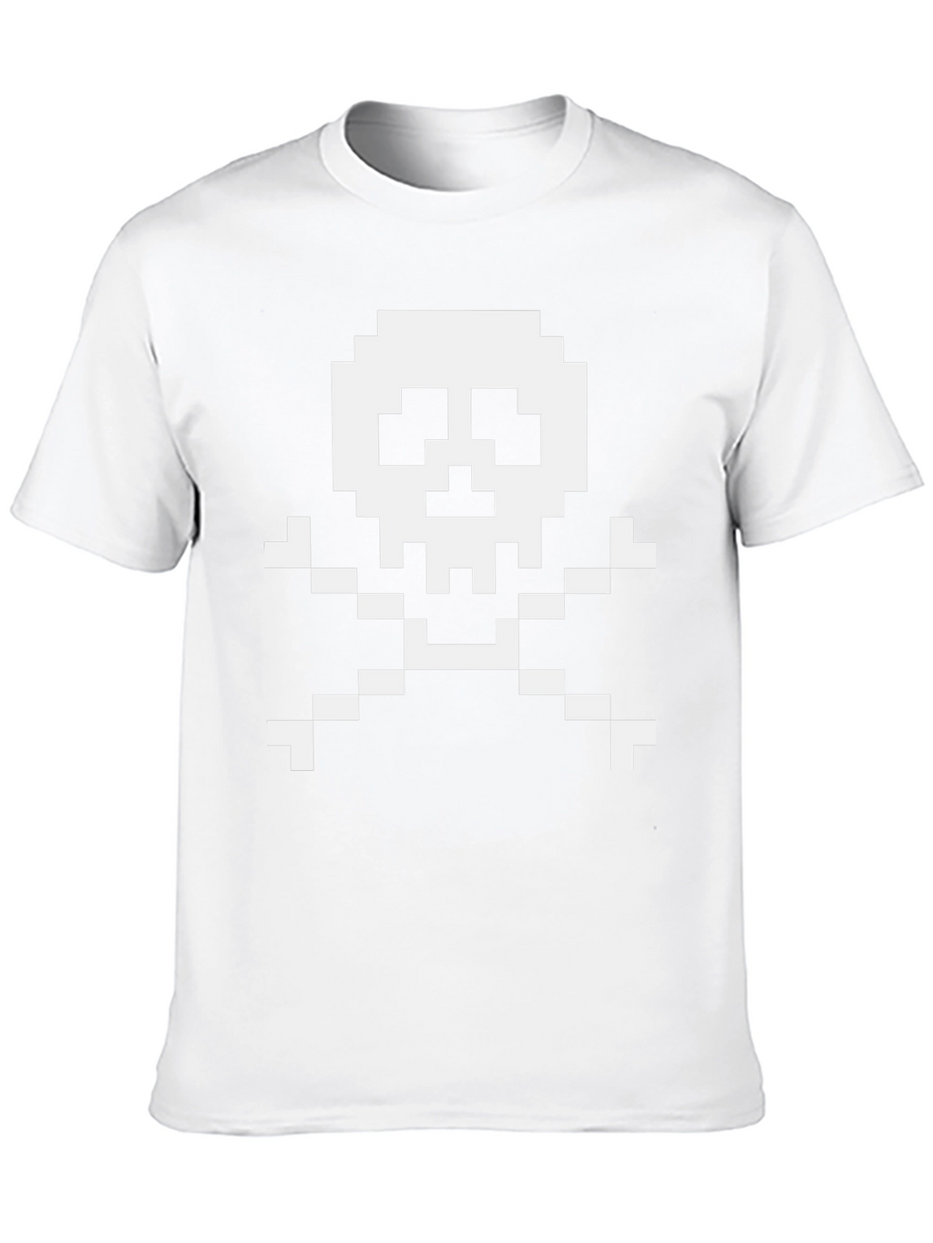 Pixel Skull & Crossbones Graphic T-Shirt