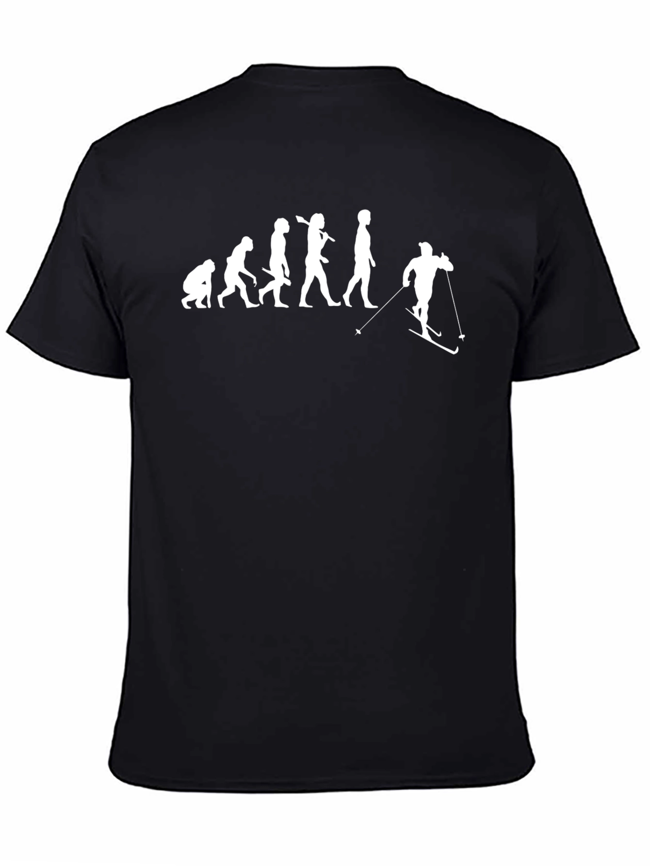 Evolution of Skiing T-Shirt - Funny Ski Lover Tee