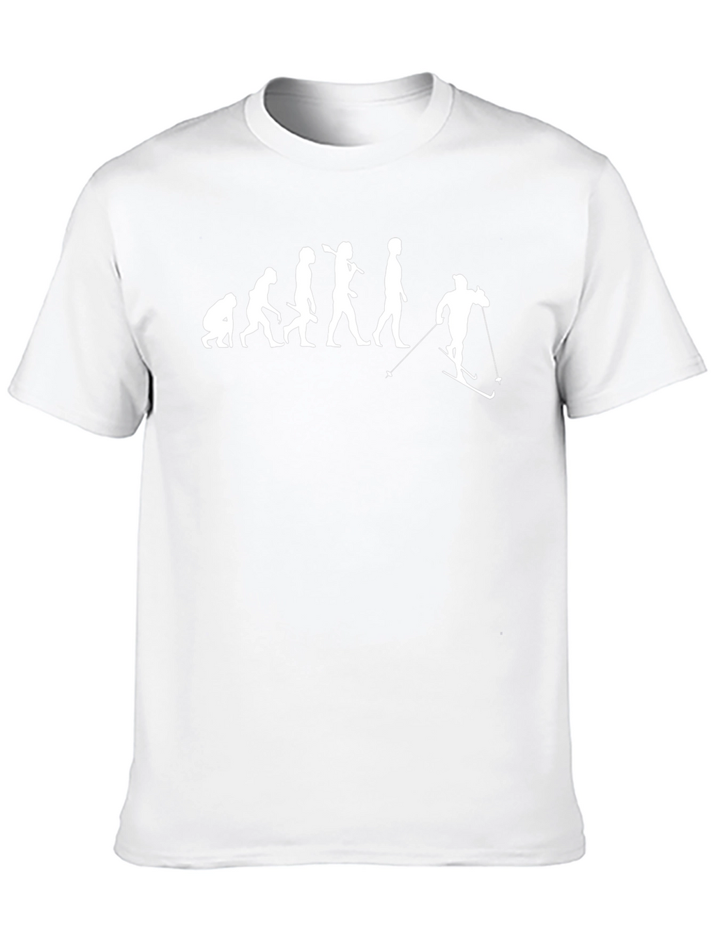 Evolution of Skiing T-Shirt - Funny Ski Lover Tee