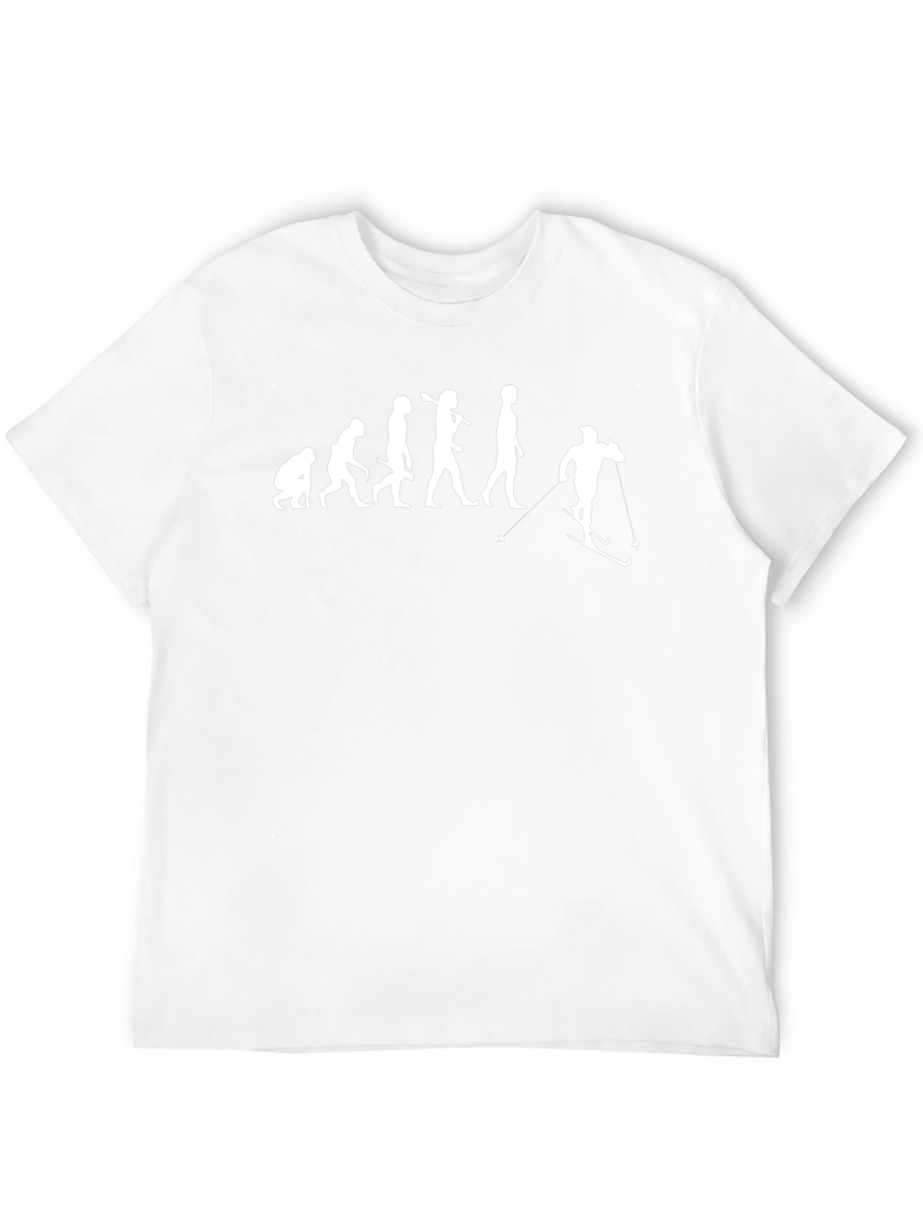 Evolution of Skiing T-Shirt - Funny Ski Lover Tee