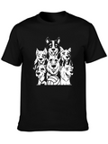 Dog Volleyball Team Graphic Tee - Black