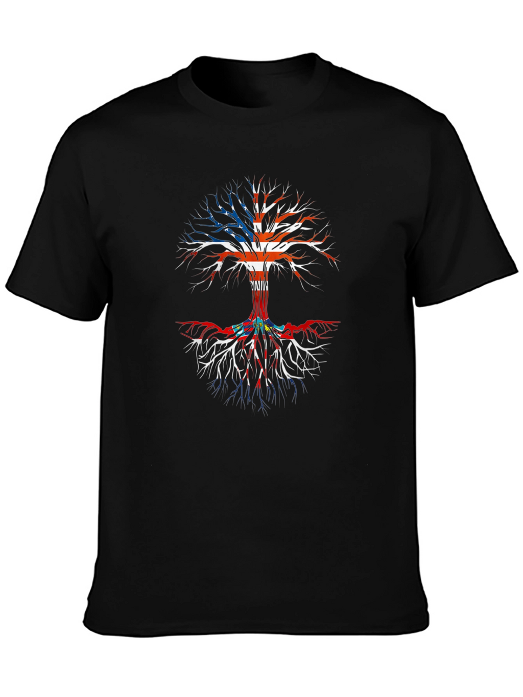 USA Roots Tree T-Shirt - Patriotic Tee