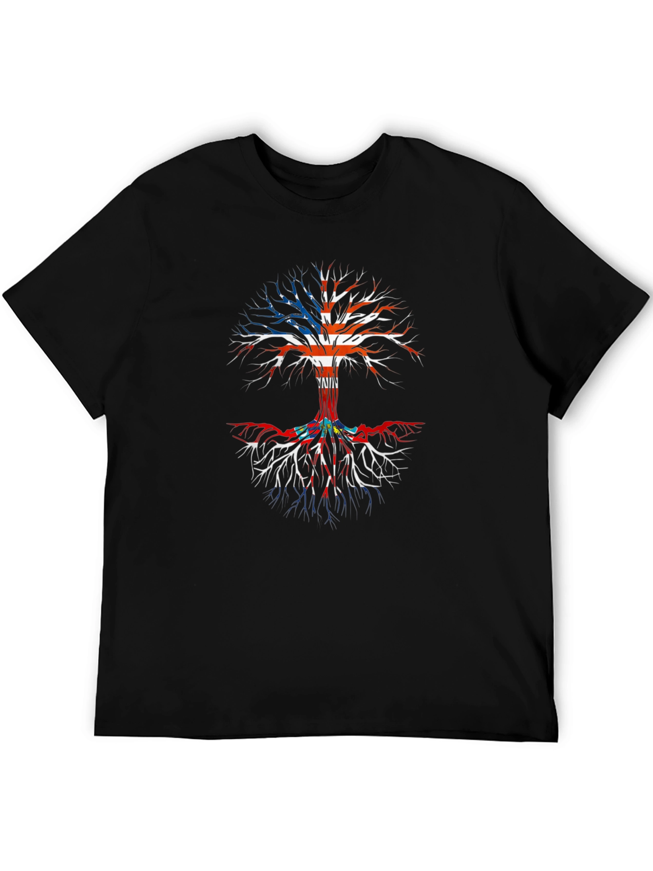 USA Roots Tree T-Shirt - Patriotic Tee