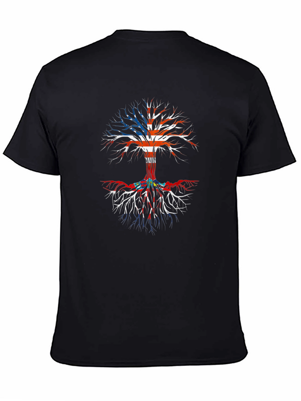 USA Roots Tree T-Shirt - Patriotic Tee
