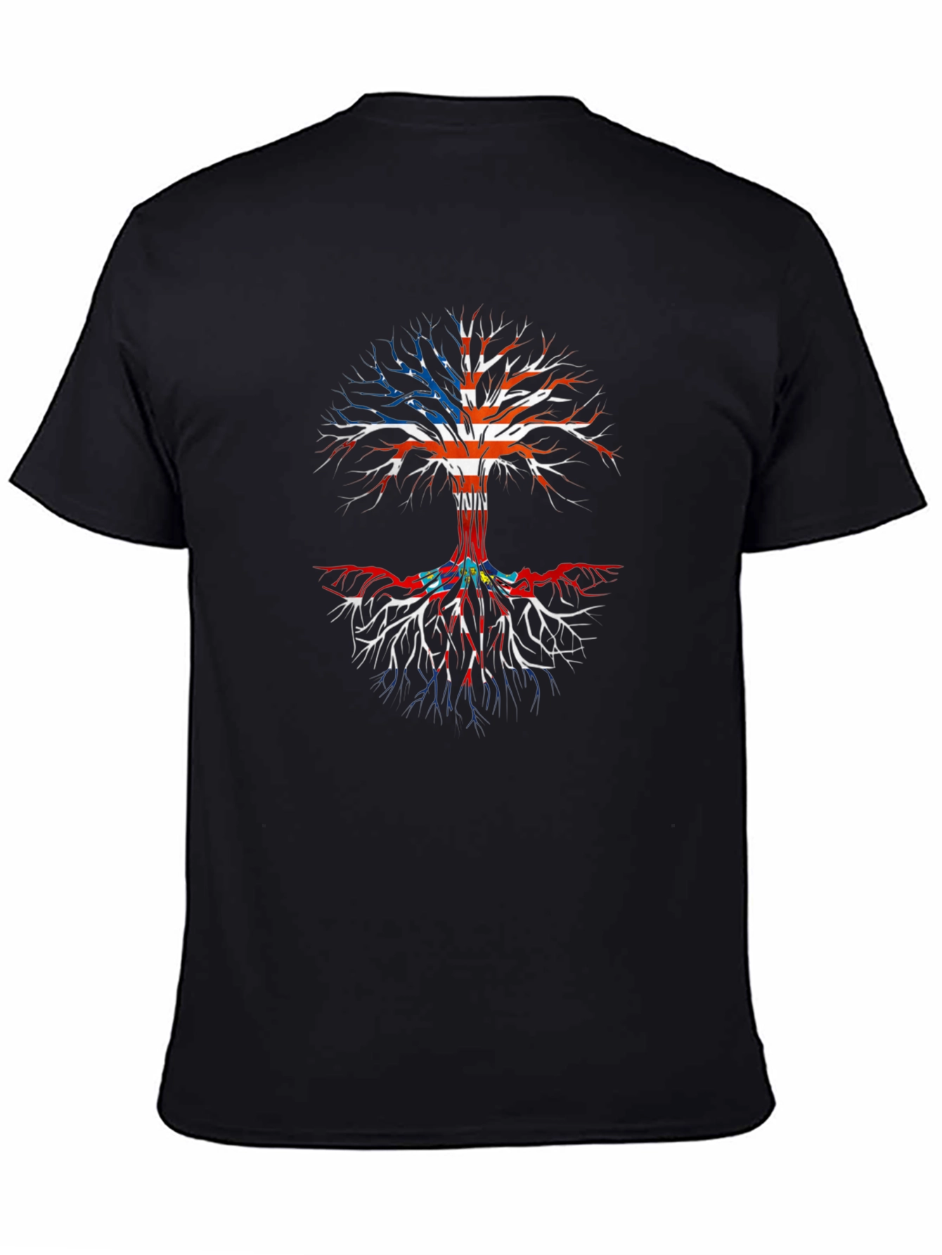 USA Roots Tree T-Shirt - Patriotic Tee