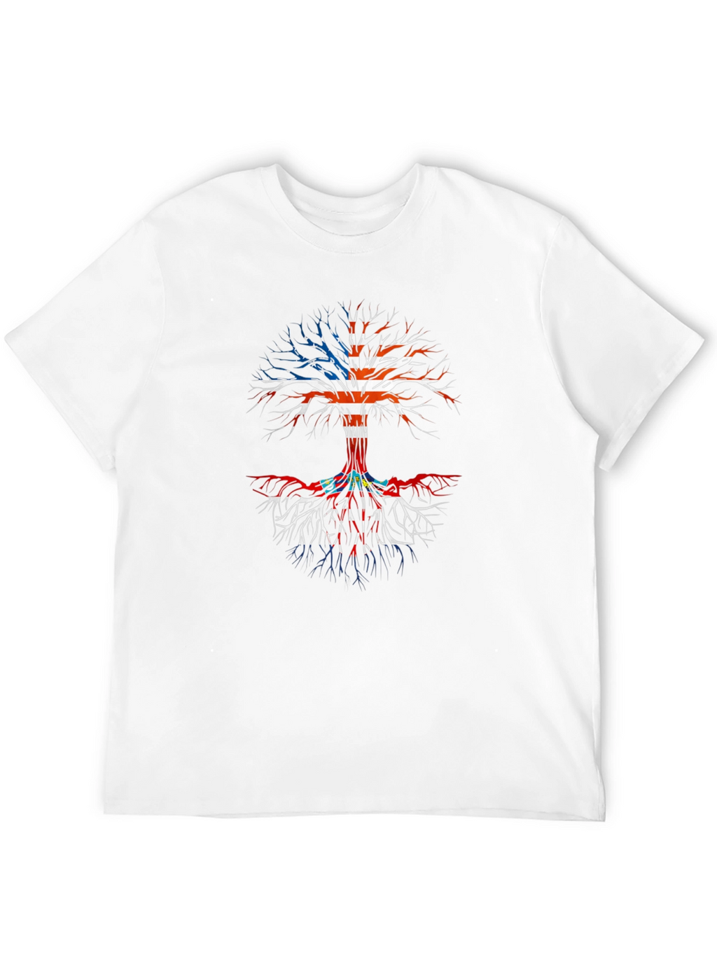 USA Roots Tree T-Shirt - Patriotic Tee