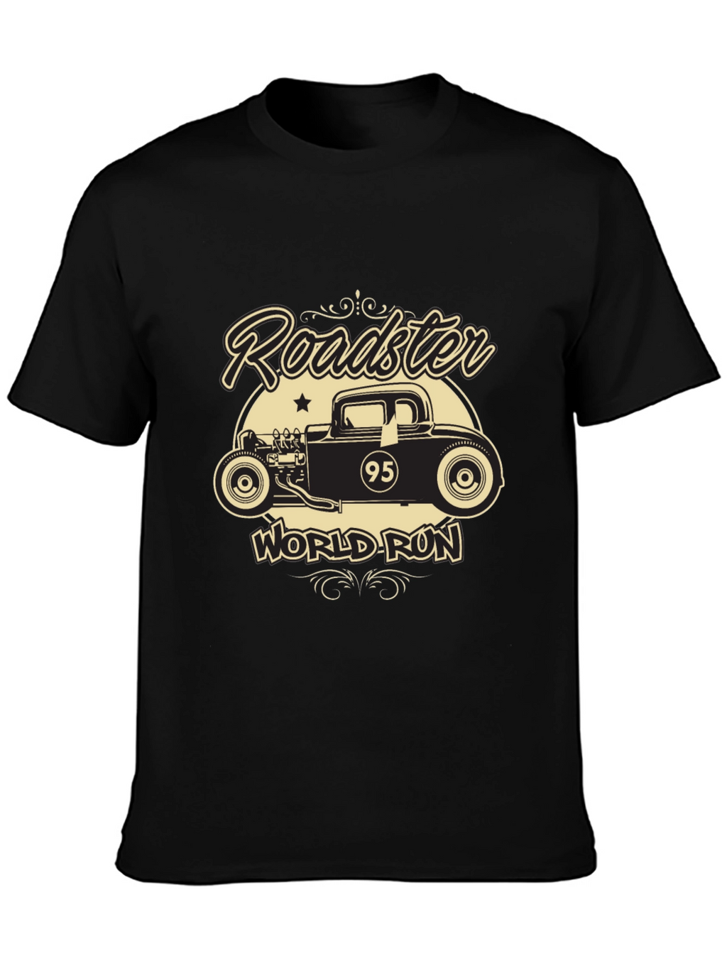 Roadster World Run T-Shirt - Black