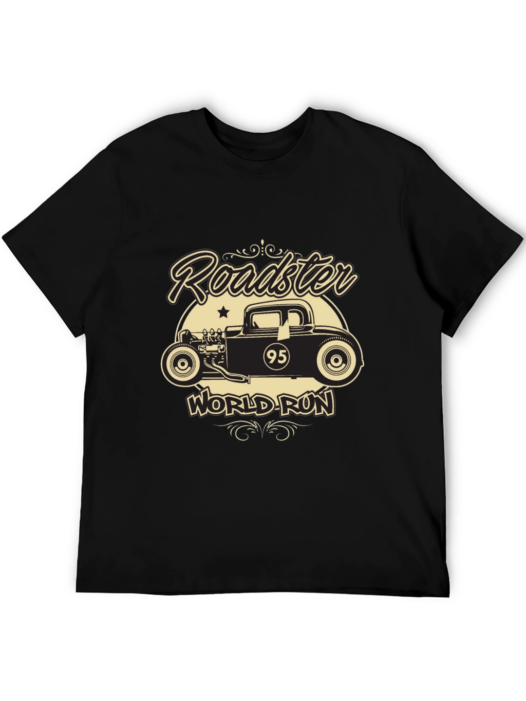 Roadster World Run T-Shirt - Black