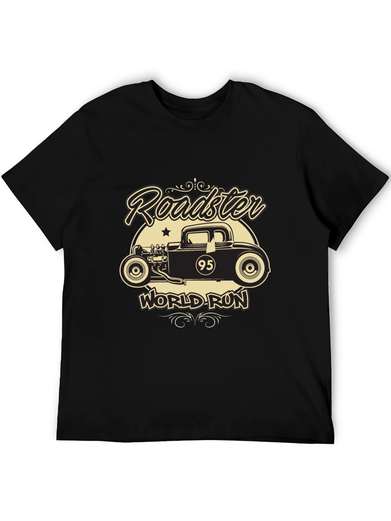 Roadster World Run T-Shirt - Black