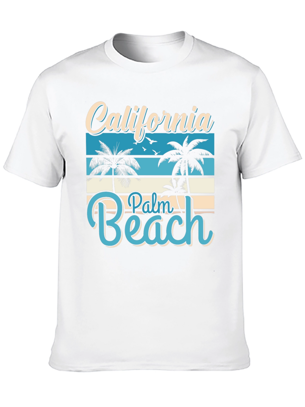 California Palm Beach Graphic T-Shirt