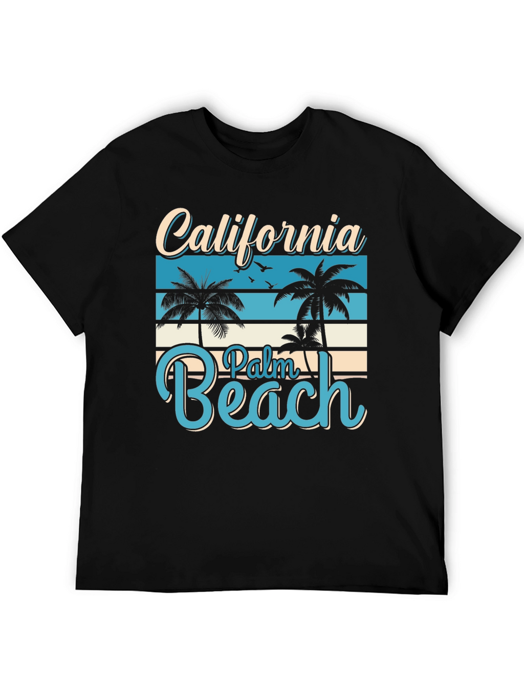 California Palm Beach Graphic T-Shirt