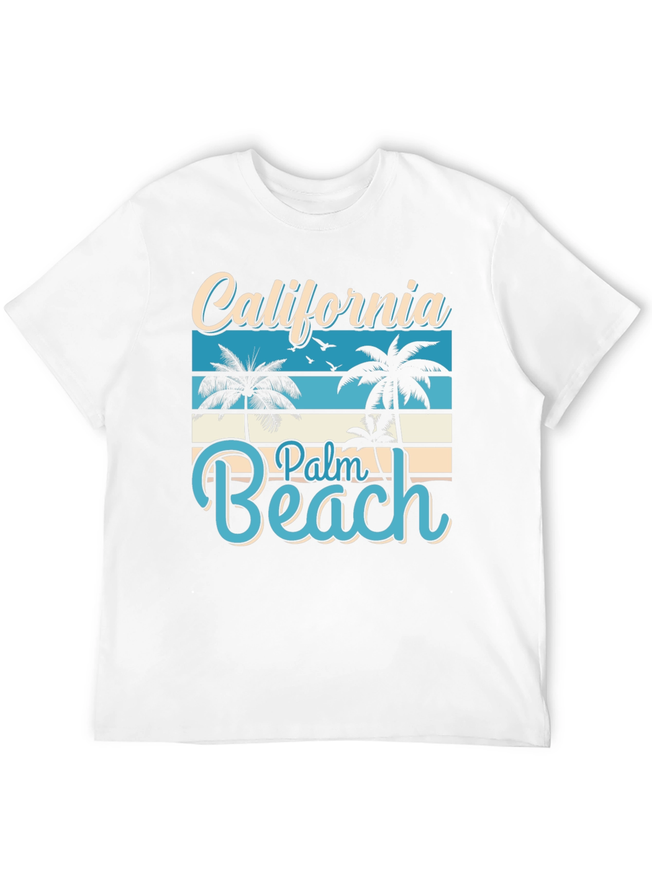 California Palm Beach Graphic T-Shirt