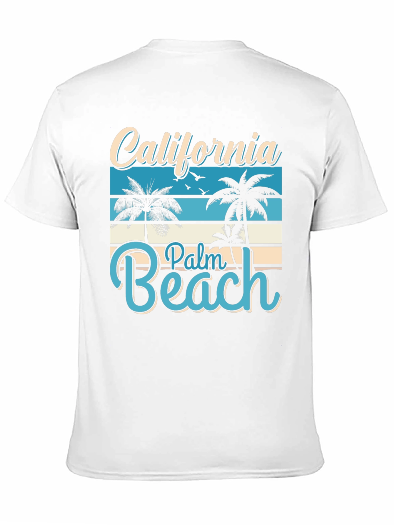 California Palm Beach Graphic T-Shirt