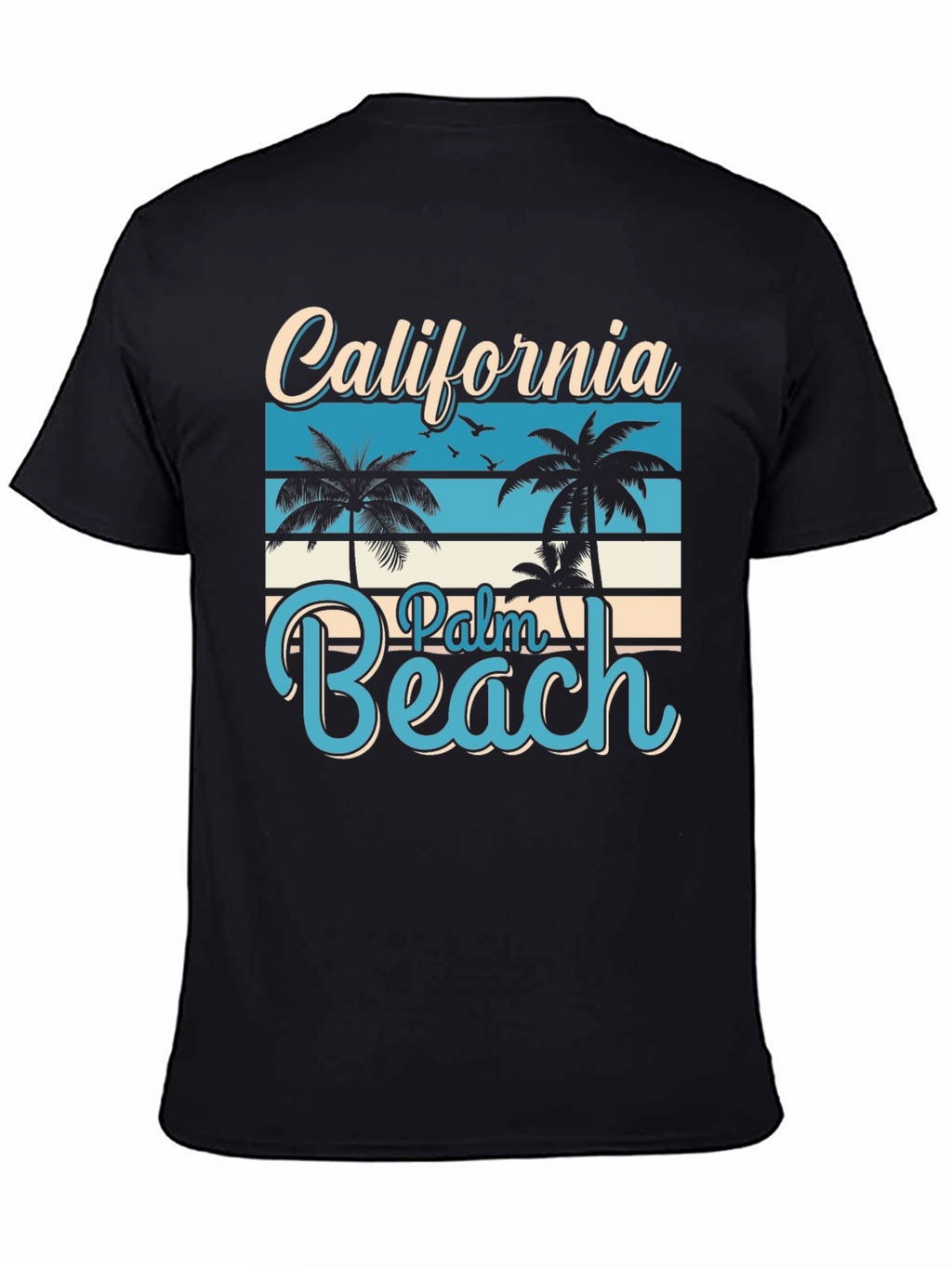 California Palm Beach Graphic T-Shirt