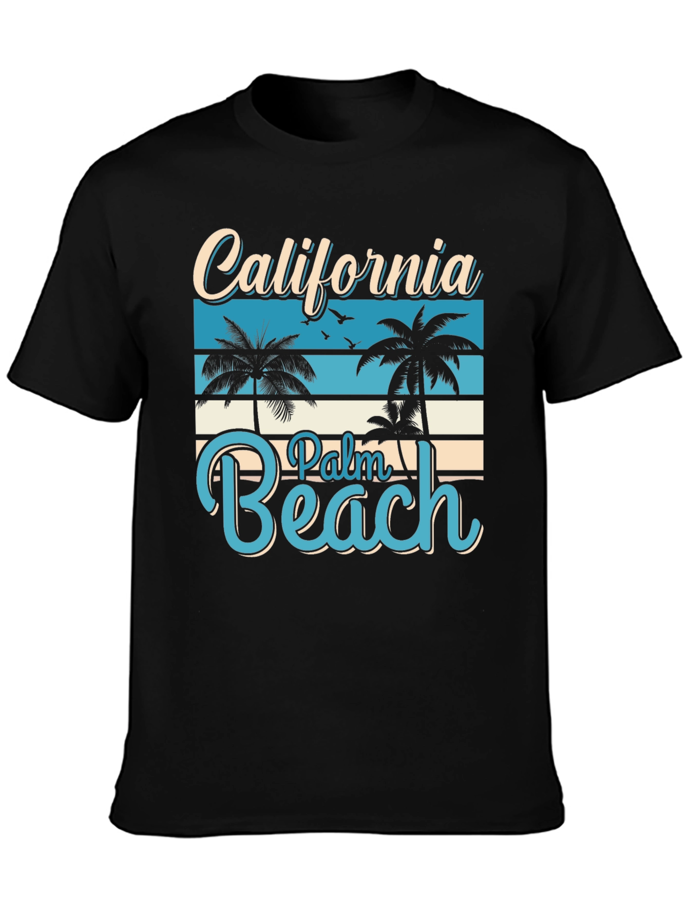 California Palm Beach Graphic T-Shirt