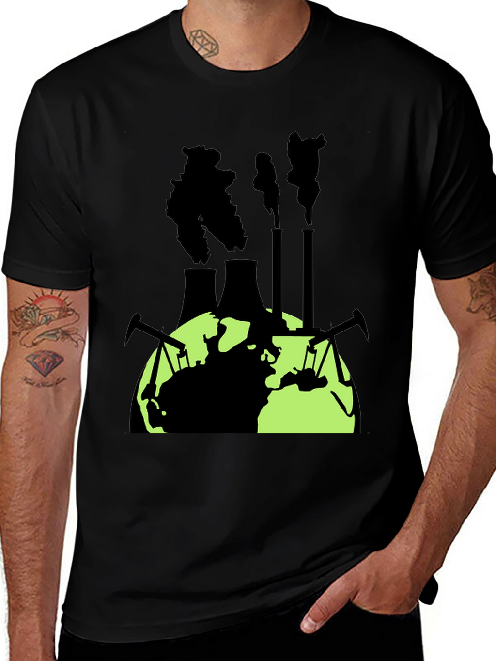Earth Pollution Graphic T-Shirt - Activism Tee