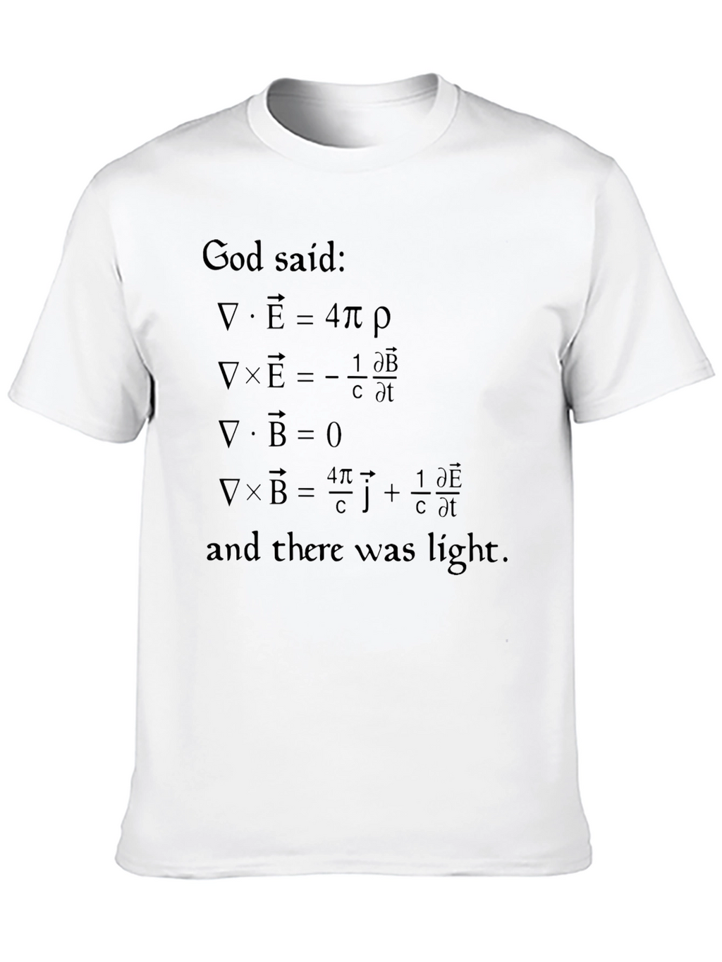 God Said Maxwells Equations T-Shirt