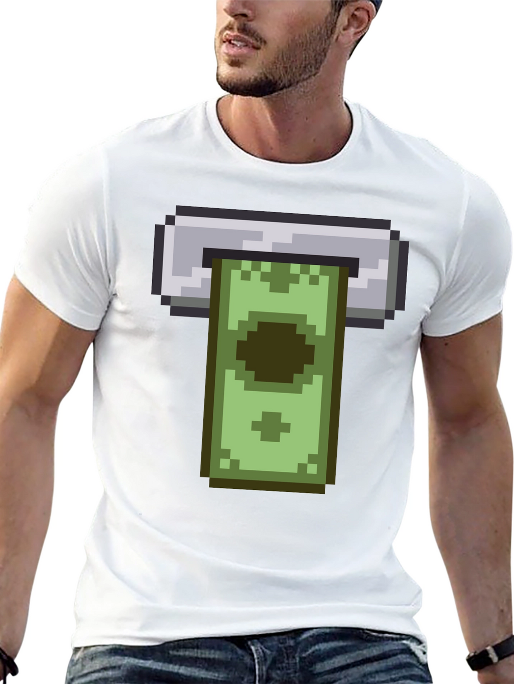 Pixel ATM T-Shirt - Funny Retro 8-bit Design