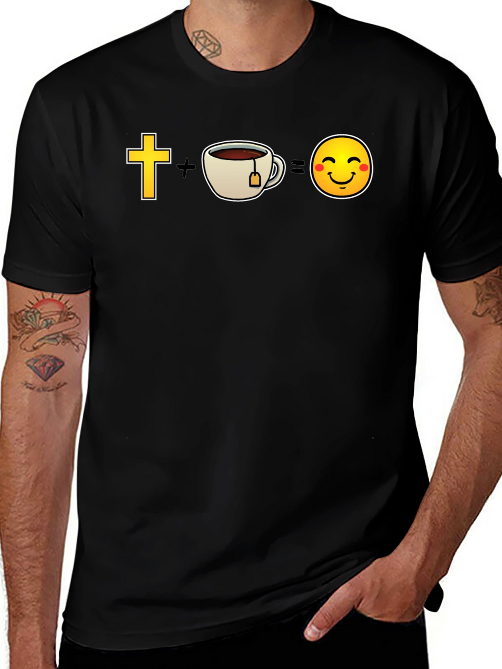 Christian Tea Equals Happy Face T-Shirt