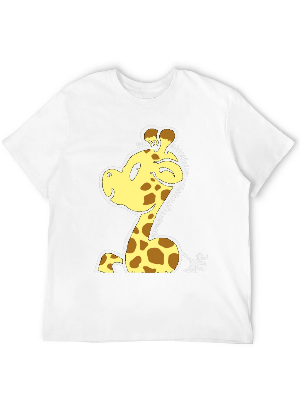 Cartoon Giraffe T-Shirt - Fun Graphic Tee