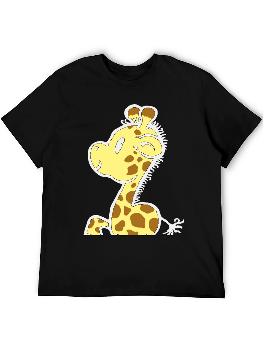 Cartoon Giraffe T-Shirt - Fun Graphic Tee