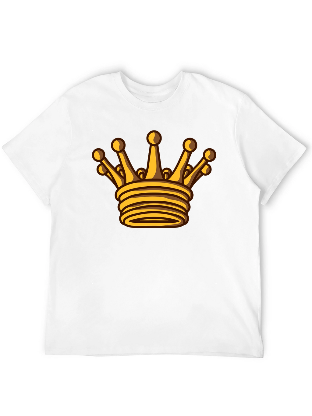 Golden Crown Graphic Black T-Shirt
