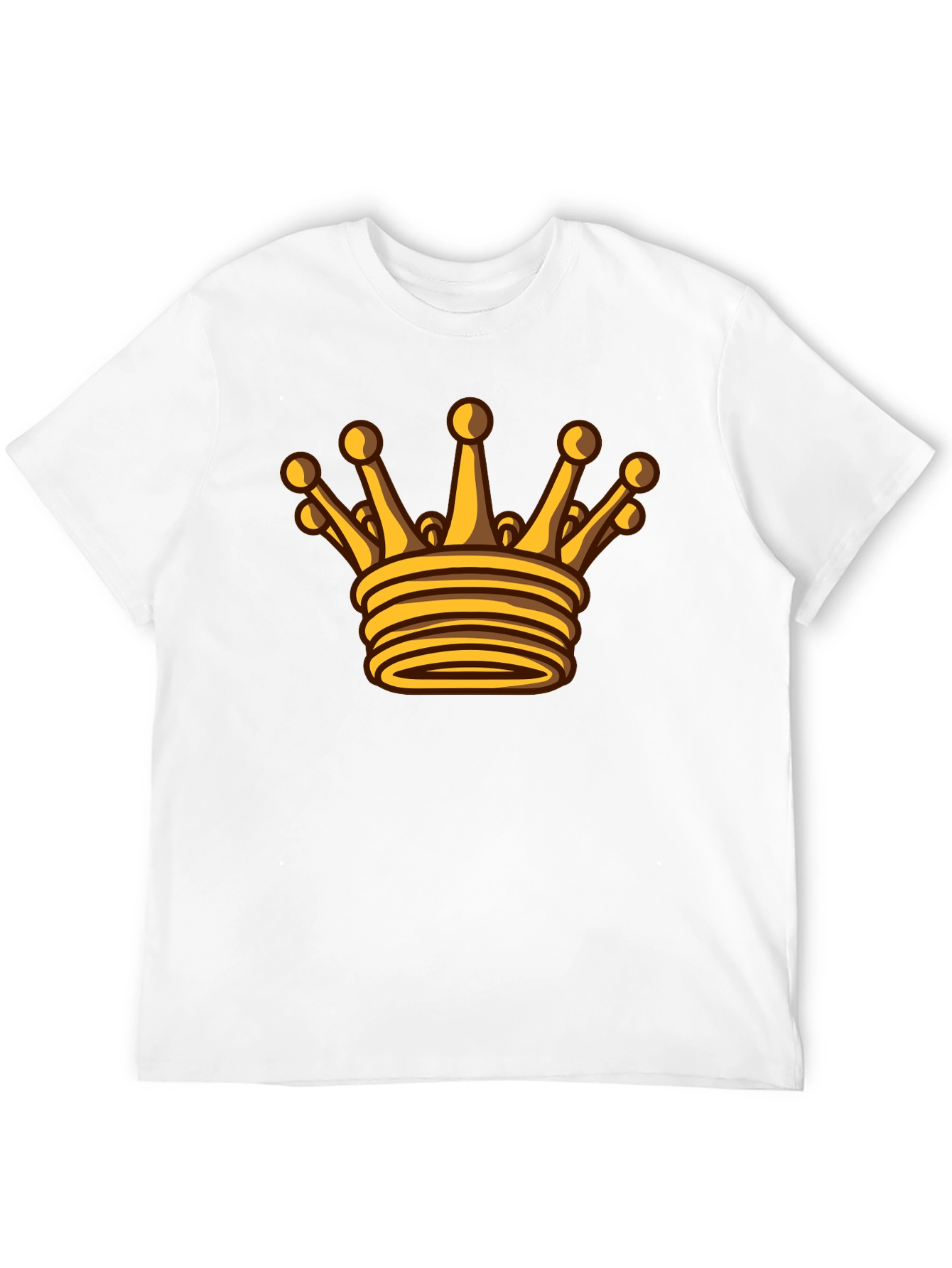 Golden Crown Graphic Black T-Shirt
