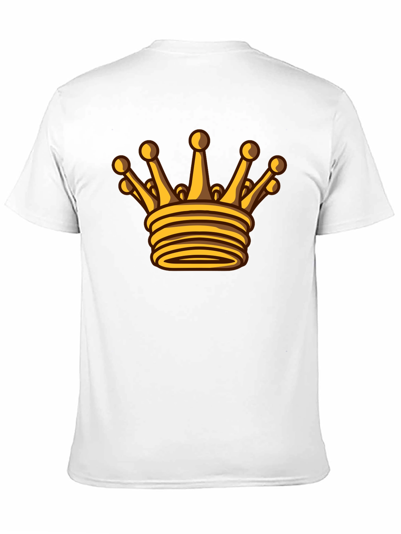 Golden Crown Graphic Black T-Shirt