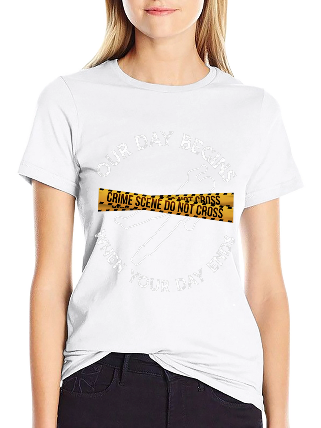 Crime Scene T-Shirt: Our Day Begins...
