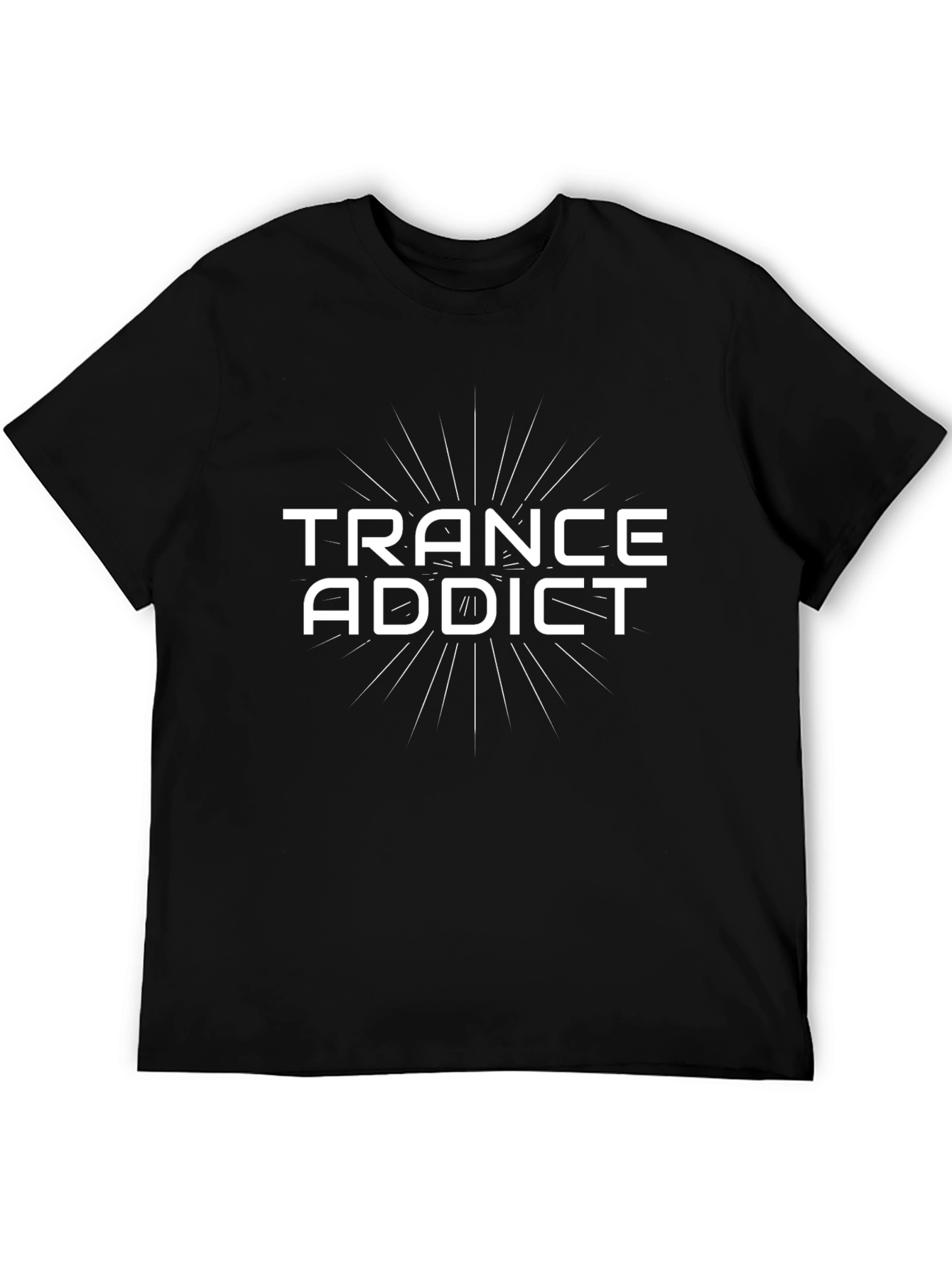 Trance Addict Black T-Shirt - Music Lover Tee